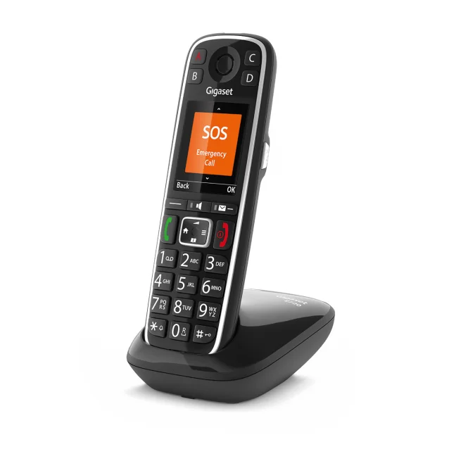 Gigaset E720 Telefono analogico/DECT Identificatore di chiamata Nero [S30852-H2903-K101]