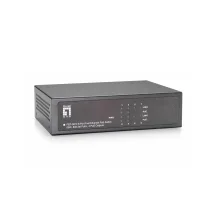 LevelOne 8-Port Fast Ethernet PoE Switch, 802.3at/af PoE, 4 PoE Outputs, 65W