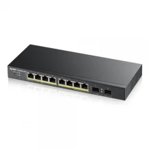 Switch di rete Zyxel GS1900-8HP v3 PoE Gestito L2 Gigabit Ethernet [10/100/1000] Supporto Power over [PoE] Nero (ZYXEL High Powered gigabit smart managed switch) [GS1900-8HP-GB0103F]
