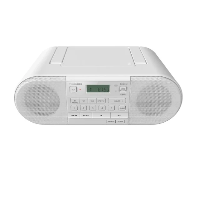 Radio CD Panasonic RX-D552 Digitale 20 W DAB, DAB+, FM Bianco Riproduzione MP3