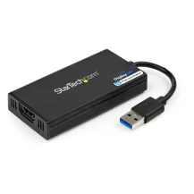 StarTech.com Adattatore da USB 3.0 a HDMI - 4K 30Hz Ultra HD Certificato DisplayLink Convertitore per monitor Type-A Video esterno e scheda grafica Mac Windows [USB32HD4K]