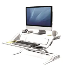 Fellowes Lotus DX (Fellowes Sit Stand Workstation White 8081101 DD) [8081101]