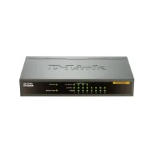 D-Link DES-1008PA network switch Unmanaged Fast Ethernet (10/100) Power over Ethernet (PoE) Black
