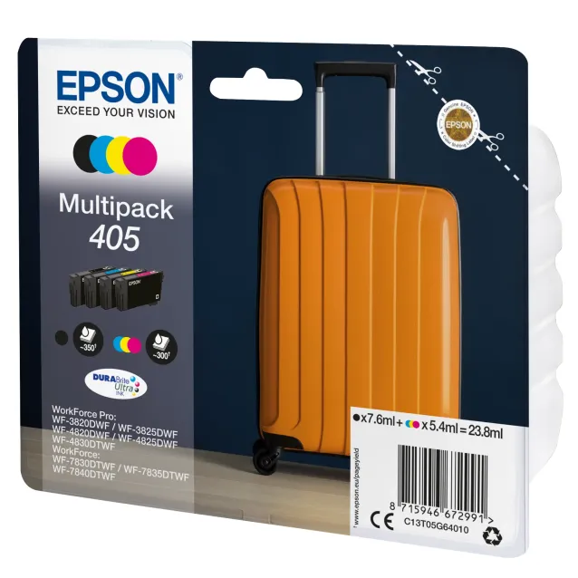 Cartuccia inchiostro Epson Multipack 4-colours 405 DURABrite Ultra Ink [C13T05G64010]
