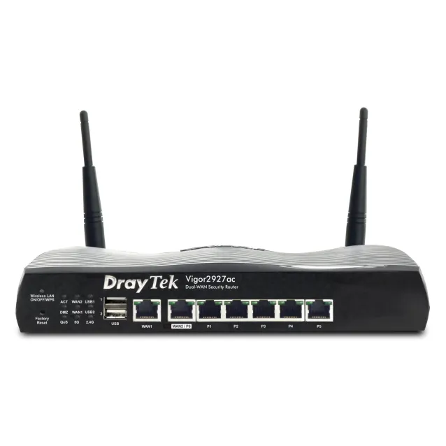 Draytek V2927AC router wireless Gigabit Ethernet Dual-band (2.4 GHz/5 GHz) Nero [V2927AC-K]