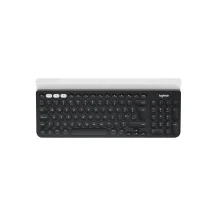 Logitech K780 Multi-Device Wireless Keyboard tastiera RF senza fili + Bluetooth QWERTZ Svizzere Grigio, Bianco [920-008036]