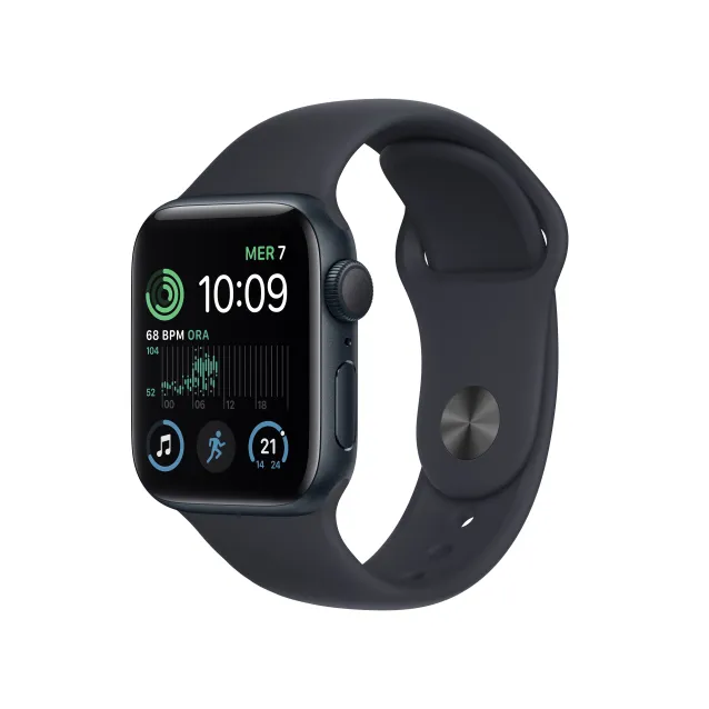 Smartwatch Apple Watch SE OLED 40 mm Digitale 324 x 394 Pixel Touch screen Nero Wi-Fi GPS (satellitare) [MNJT3FD/A]