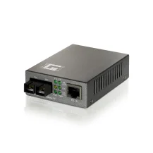 LevelOne FVT-0104TXFC convertitore multimediale di rete 100 Mbit/s Modalità singola Nero [FVT-0104TXFC]