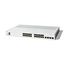 Switch di rete Cisco Catalyst 1300 Gestito L2/L3 Gigabit Ethernet [10/100/1000] Supporto Power over [PoE] Grigio (Cisco 1300-24P-4G - L3 Managed 24 x 10/100/1000 [PoE+] + 4 10 SFP+ rack-mountable PoE+ [195 W]) [C1300-24P-4G]