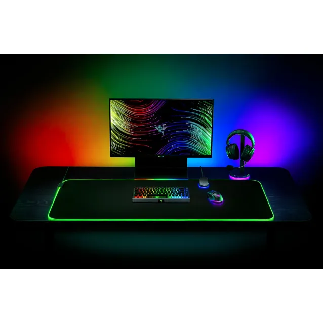 Razer Goliathus Extended Chroma Tappetino per mouse per gioco da computer  Nero