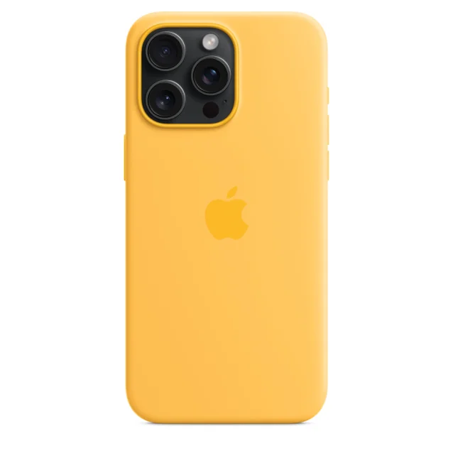 Custodia per smartphone Apple MagSafe in silicone iPhone 15 Pro Max - Sole [MWNP3ZM/A]