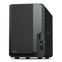 Server NAS Synology DiskStation DS223 Mini Tower Collegamento ethernet LAN Nero RTD1619B (Synology DS223/8TB SYN HAT3300) [DS223/8TB-HAT3300]