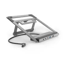 Hama Connect2Office Stand Supporto per computer portatile Antracite (00200139 - USB-C Docking Station Notebook Holder 12 Ports) [00200139]