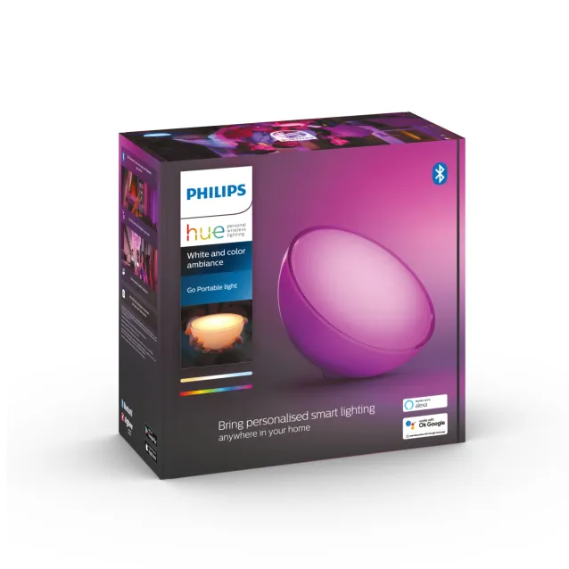 Philips by Signify Hue White and Color ambiance Go Lampada Smart da Tavolo portatile [76020/31/P7]