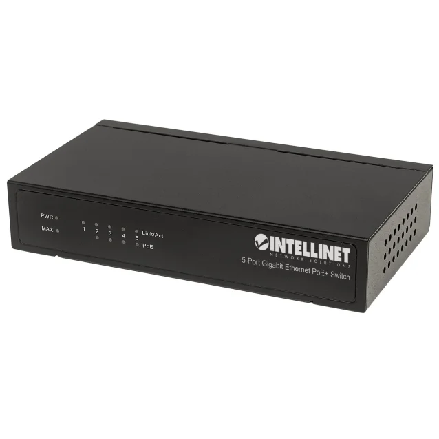 Intellinet 561228 switch di rete Non gestito Gigabit Ethernet (10/100/1000) Supporto Power over (PoE) Nero [561228]