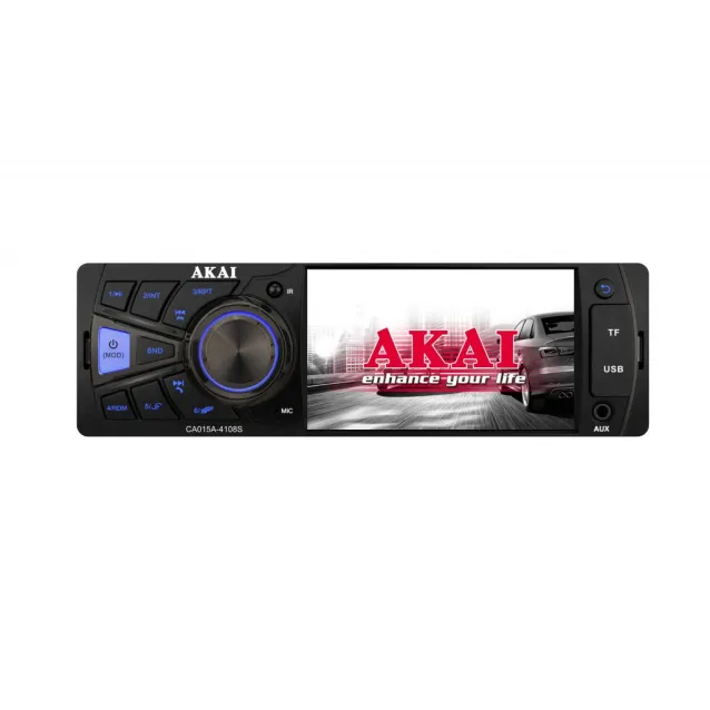 Autoradio Akai CA015A-4108S Ricevitore multimediale per auto Nero 100 W Bluetooth [CA015A-4108S]