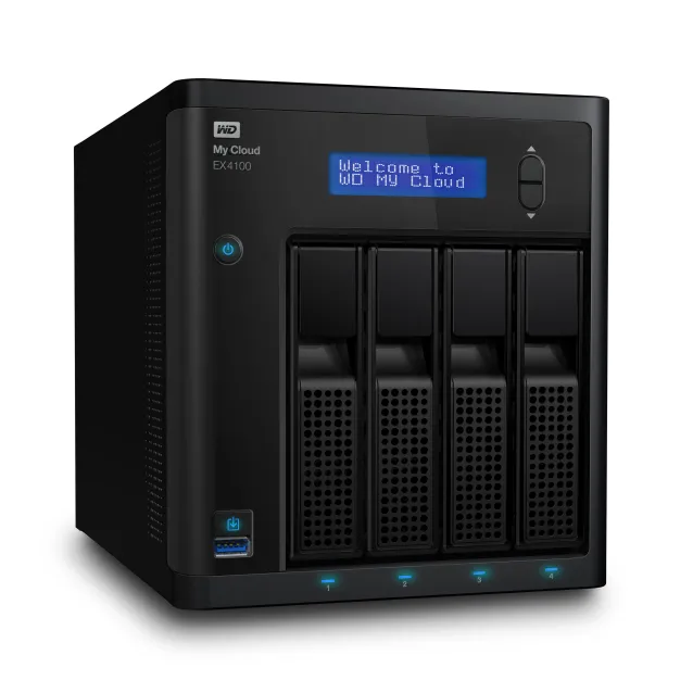 Server NAS Western Digital My Cloud EX4100 Desktop Collegamento ethernet LAN Nero Armada 388 [WDBWZE0000NBK-EESN]