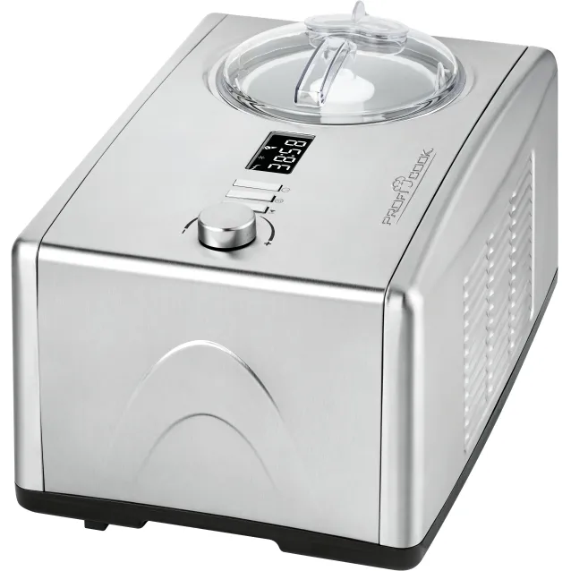 Macchina per gelato ProfiCook PC-ICM 1091 N Gelatiera compressore 1,5 L 150 W Acciaio inossidabile [511091]