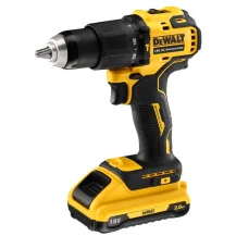 DeWALT DCD709D2T-QW trapano 1650 Giri/min 1,6 kg Nero, Giallo con batteria e caricabatteria [DCD709D2T-QW]