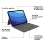 Logitech Combo Touch Custodia con Tastiera per iPad Pro 11 pollici (1a, 2a, 3a gen - 2018, 2020, 2021) Retroilluminata Rimovibile, Trackpad, Smart Connector Grigio [920-010146]