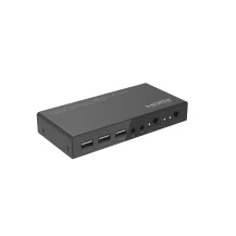Microconnect MC-HDMIKVM0201-4K switch per keyboard-video-mouse [kvm] Nero (4K@60Hz HDMI KVM switch, 2x1, - 4:4:4 Warranty: 300M) [MC-HDMIKVM0201-4K]