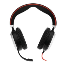 Cuffia con microfono Jabra Evolve 80 UC Stereo Auricolare Cablato A Padiglione Ufficio Bluetooth Nero [7899-829-209]