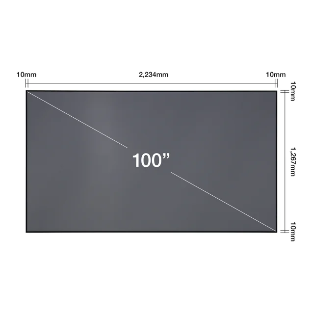 Epson ELPSC35 schermo per proiettore 2,54 m [100] (V12H002AD0 - Fixed frame screen 100in diagonal projector screen) [V12H002AD0]