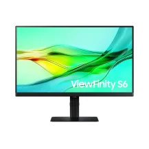 Samsung ViewFinity S6 LS24D600UAU Monitor PC 61 cm [24] 2560 x 1440 Pixel Quad HD Nero (24IN S60UD QHD USB-C VIEWFINITY) [LS24D600UAUXXU]