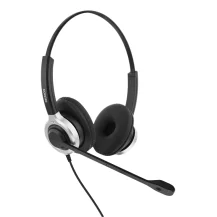 Deltaco DELO-0652 headphones/headset Wired Head-band Office/Call center USB Type-A Black