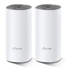 TP-Link Deco E4 (2-pack) Dual-band (2.4 GHz/5 GHz) Wi-Fi 5 (802.11ac) Bianco, Grigio Interno [DECO E4(2-pack)]