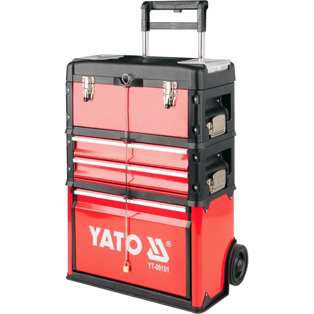 Yato YT-09101 Cassetta degli attrezzi Metallo Nero, Rosso [YT-09101]