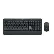 Logitech Advanced MK540 keyboard Mouse included USB QWERTZ German Black, White