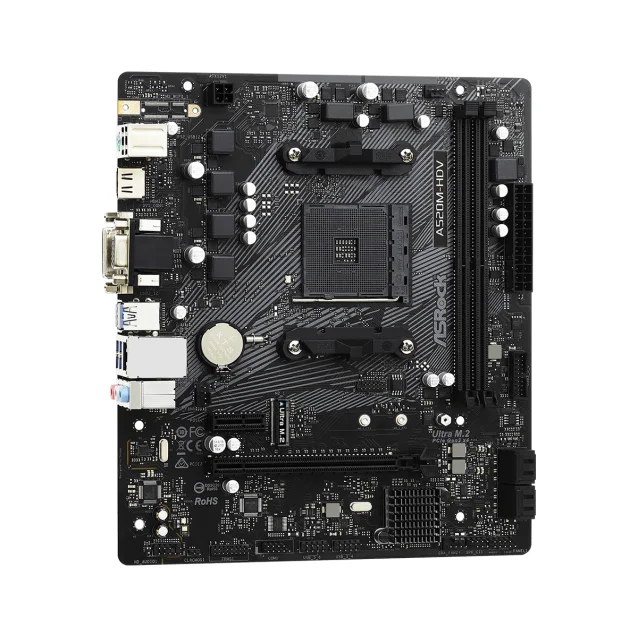 Scheda madre Asrock A520M-HDV Socket AM4 micro ATX [90-MXBE50-A0UAYZ]