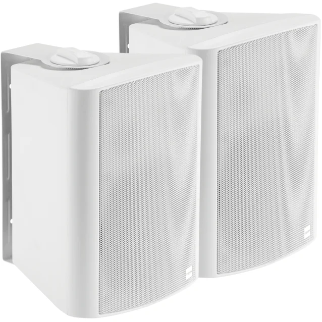 Vision SP-900P altoparlante 2-vie Bianco Cablato 30 W (VISION Professional Active 5.25 Wall Speakers - LIFETIME WARRANTY 2 x 15w [RMS] 2-way 1 minijack input / 2-Phono [summed] internal power supply C wall brackets included white) [SP-900P]