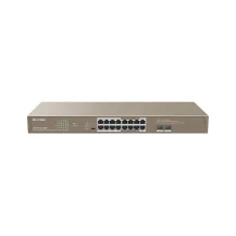 IP-COM Networks G1118P-16-250W switch di rete Non gestito Gigabit Ethernet (10/100/1000) Supporto Power over (PoE) Marrone [IC-G1118P-250]