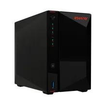 Server NAS Asustor Nimbustor 2 AS5202T Desktop Collegamento ethernet LAN Nero J4005 [90-AS5202T00-MB30]