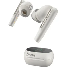Cuffia con microfono POLY Auricolari bianco sabbia Voyager Free 60+ UC + Adattatore BT700 USB-A Custodia di ricarica touchscreen [7Y8G5AA]