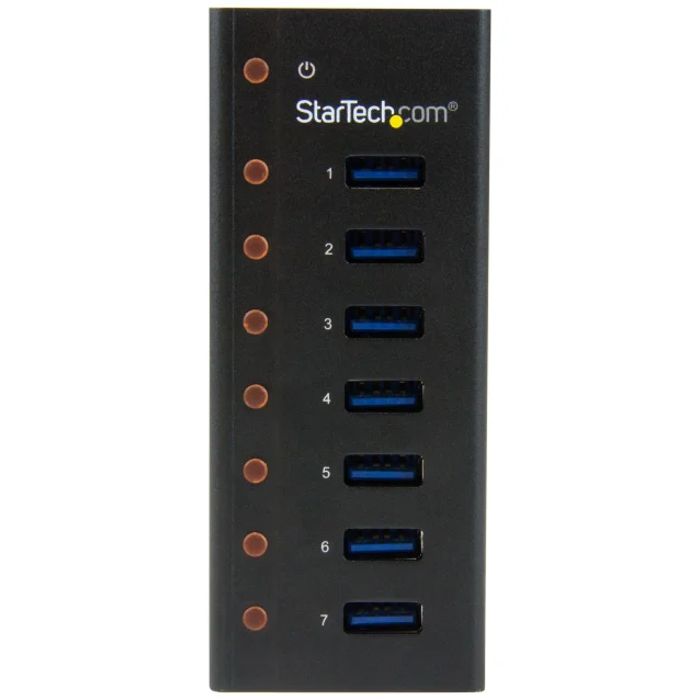 StarTech.com HUB USB 3.0 a 7 porte con case metallico - Perno e concentratore desktop/montabile parete [ST7300U3M]
