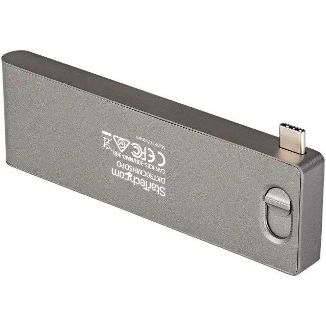 StarTech.com Adattatore Multiporta USB C a HDMI 4K per MacBook Pro/Air - Type-C, 100W Power Delivery Pass-through, slot SD/MicroSD, hub 3.0 2 porte Mini Dock USB-C portatile [DKT30CMHSDPD]