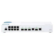 QNAP QSW-M408-2C switch di rete Gestito L2 10G Ethernet [100/1000/10000] Bianco (QNAP QSW-M408-2C; 8 port 1Gbps; 2 SFP+/ NBASE-T Combo; SFP+; web management [2Years warranty]) [QSW-M408-2C]