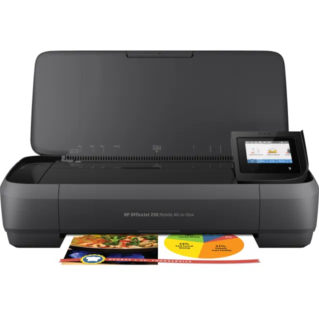 Multifunzione HP OfficeJet Stampante All-in-One portatile 250, Stampa, copia, scansione, ADF da 10 fogli [OfficeJet 250 Mobile]