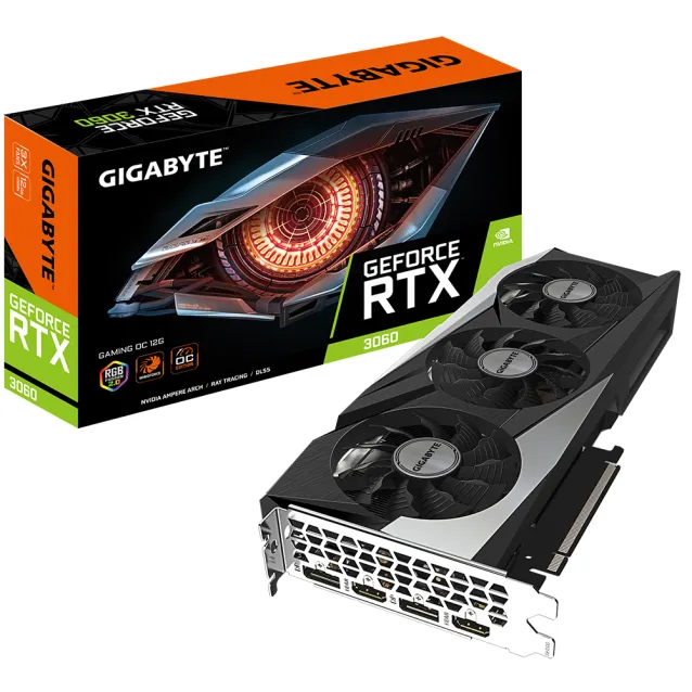 Scheda video Gigabyte GeForce RTX 3060 GAMING OC 12G (rev. 2.0) NVIDIA 12 GB GDDR6 [GV-N3060GAMING OC-12GD 2.]
