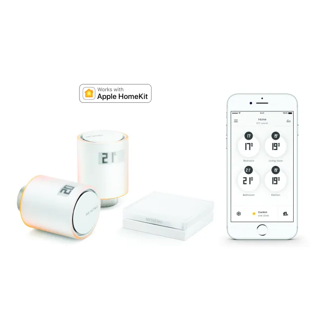 Sfera Ufficio - Valvola del radiatore termostatico Netatmo Set 3