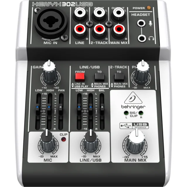 Behringer X302USB mixer audio 5 canali [27000221]