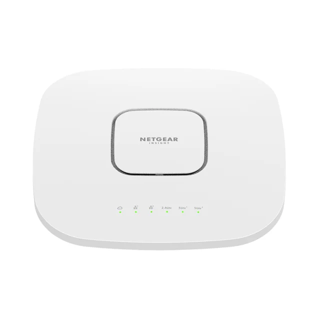 NETGEAR Insight Cloud Managed WiFi 6 AX6000 Tri-band Multi-Gig Access Point (WAX630) 6000 Mbit/s Bianco Supporto Power over Ethernet (PoE) [WAX630-100EUS]