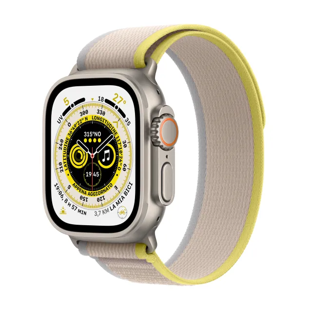 Smartwatch Apple Watch Ultra OLED 49 mm Digitale 410 x 502 Pixel Touch screen 4G Metallico Wi-Fi GPS (satellitare) [MNHK3FD/A]