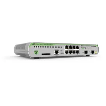 Switch di rete Allied Telesis AT-GS970M/10-50 Gestito L3 Gigabit Ethernet [10/100/1000] Supporto Power over [PoE] 1U Nero, Grigio (8 PORT GB ETHERNET SWITCHES - EU POWER CORD 990-005798-50 IN) [AT-GS970M/10-50]