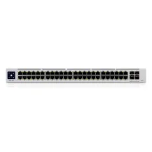 Switch di rete Ubiquiti UniFi Pro 48-Port PoE Gestito L2/L3 Gigabit Ethernet (10/100/1000) Supporto Power over (PoE) 1U Argento [USW-PRO-48-POE]