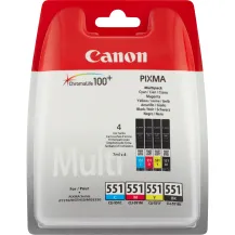Cartuccia inchiostro Canon d'inchiostro Multipack CLI-551 BK/C/M/Y [CLI-551]