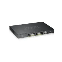 Switch di rete Zyxel GS1920-24HPv2 Gestito L2/L3/L4 Gigabit Ethernet [10/100/1000] Supporto Power over [PoE] Nero (Zyxel Managed Black [PoE]) [GS192024HPV2-GB0101F]